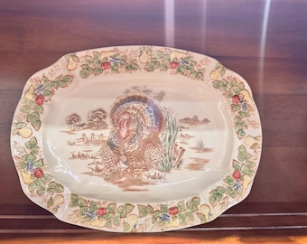 Vintage Turkey Platter
