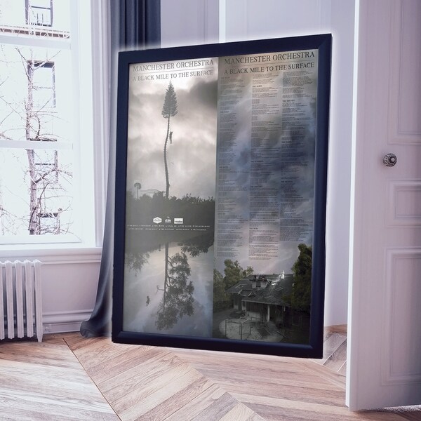 Manchester Orchestra - A black mile to the surface, custom Poster design XXL (Fan made)