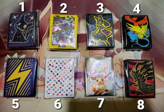 lucario card sleeves Pikachu Cosplay Lucario Holographic Card Sleeves – Kado Supplies