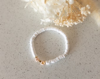 Initials White bracelet Personalisation