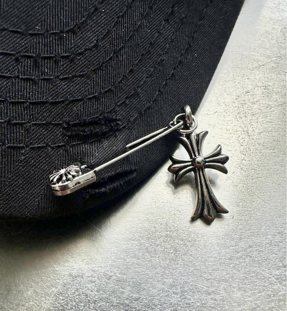 Gothic Cross Distressed Black Cap - Unisex Style - Etsy display picture 2