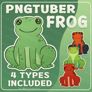 Frog PNGtuber | Ready to Use Reactive Veadotube Model for Streaming