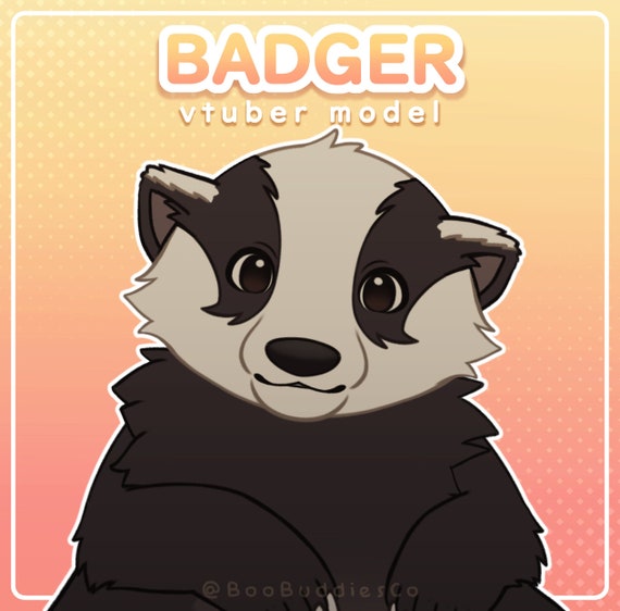 Badger Vtuber | VBridger Compatible Ready to Use Live2d Vtuber Model for Streaming