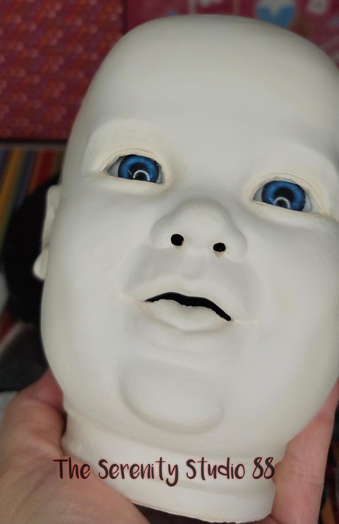 Baby Head – Dimples, Open Eyes & Tongue Detail – 7H Child Human Head ...