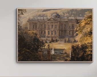 Poster stampato Orgoglio e pregiudizio. Arte murale senza cornice di Pemberley, Jane Austen Bookish Poster Vintage Wall Decor Book Nook Bookish Art Print