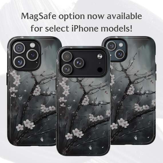 Cherry Blossoms Phone Case Sakura Magsafe iPhone 16 Case Japanese