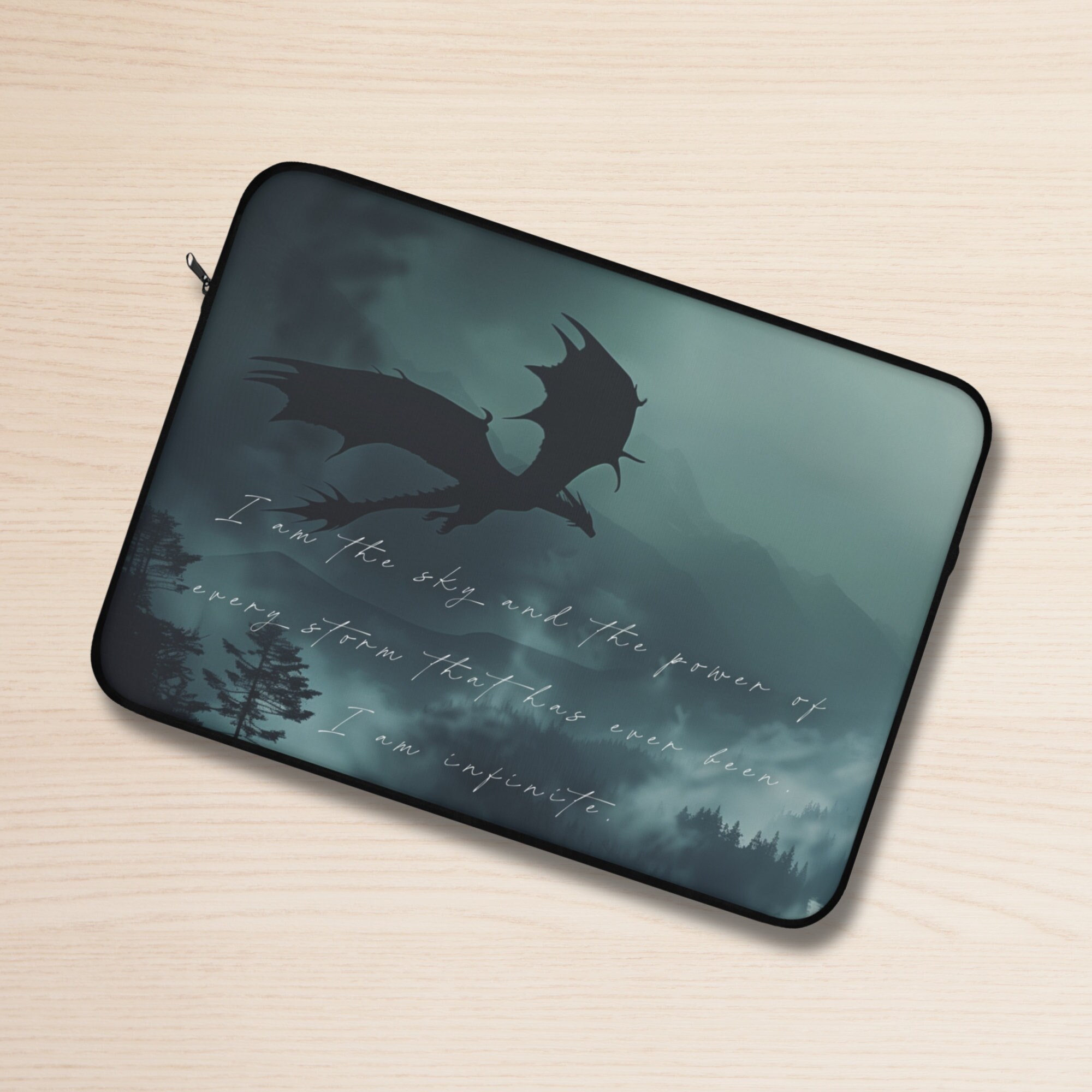 Buchhülle 'Fly Or Die' – Fantasy-Design Mit Reißverschluss, 22,86 X 29,21 Cm