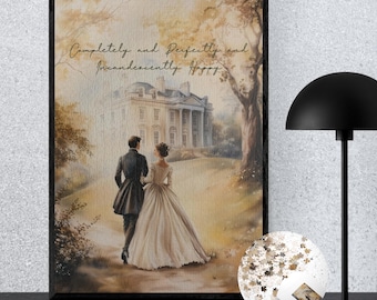 Pride and Prejudice Puzzle Elizabeth and Mr Darcy Picture Puzzle Bookish Gift Puzzle Lovers Gift Jane Austen Inspired Art Book Nook Kit