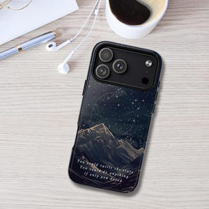 MagSafe® Throne of Glass Inspired Phone Case, Starry Night Sky Art, Bookish iPhone Case, Fantasy Art, Custom iPhone Case
