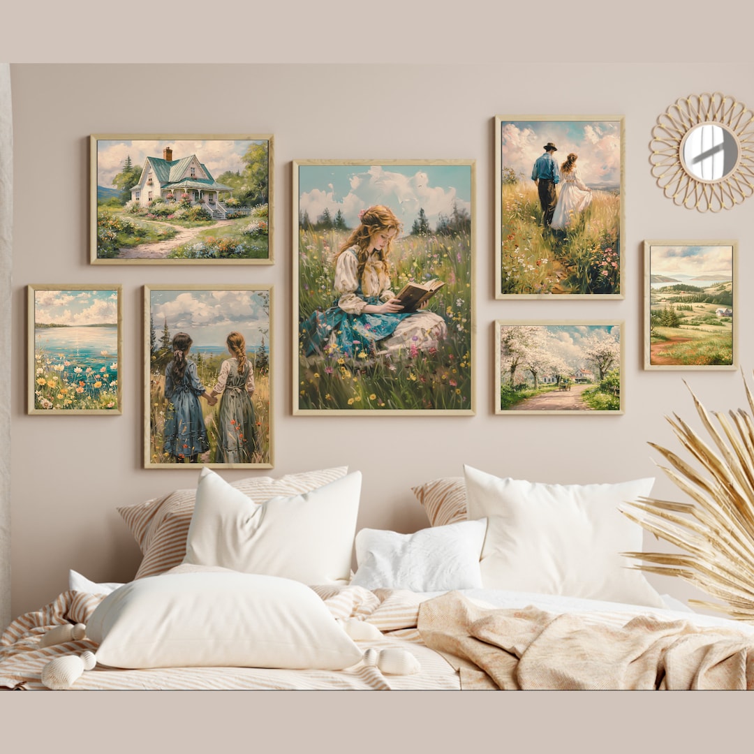 Cottagecore Gallery Set Digital Download Art Printable Vintage Wall ...