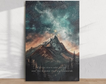 Velaris Canvas Wrap Acotar Canvas Print Night Court City of Starlight Bookish Wall Art Booknook Corner Booktok Fantasy Wall Art Book Lovers