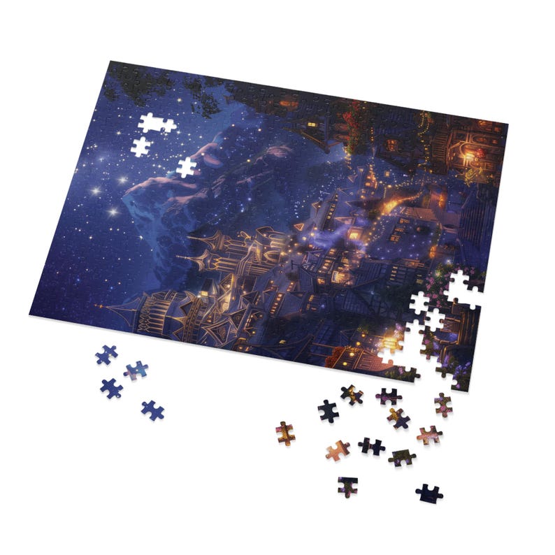 Acotar Puzzle Velaris Art, 1000-piece ACOTAR Puzzle Fantasy Picture Puzzle Box Bookish Merch City of Starlight Bookish Gift Book Room Decor image 8
