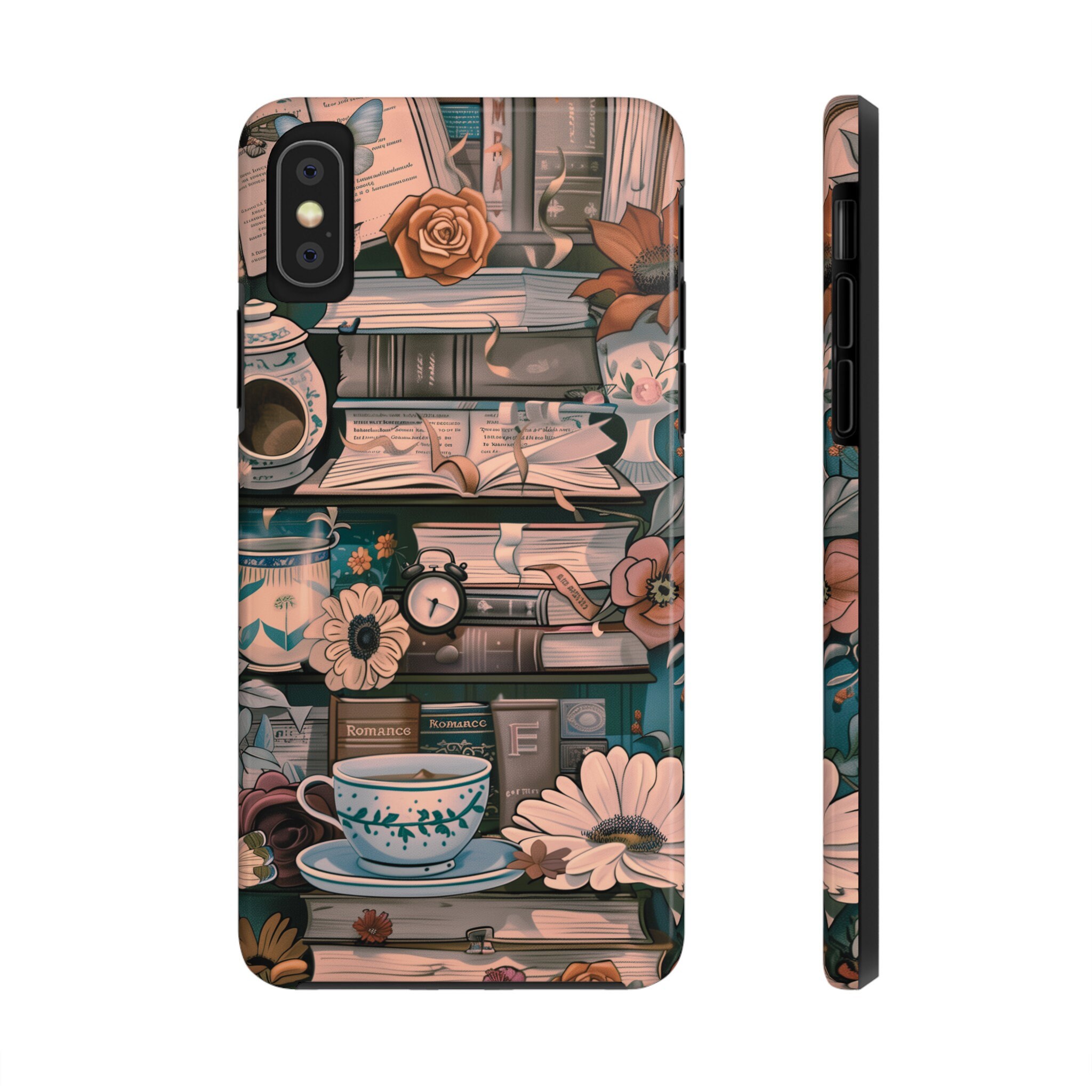 Cottagecore Bookshelf Phone Case - Vintage Academia Style - Etsy