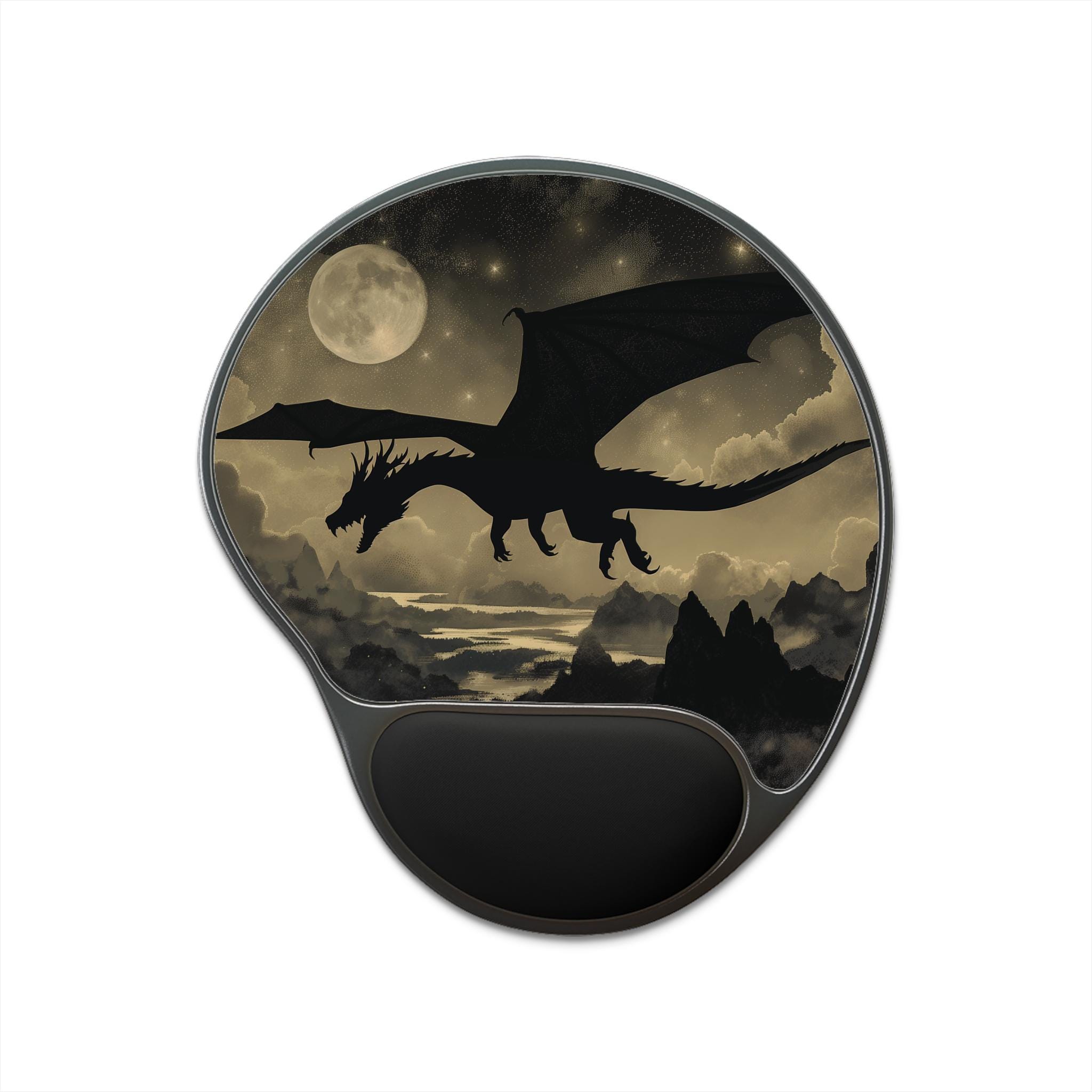 ドラゴンマウスパッド（リストサポート付き）、ファンタジー