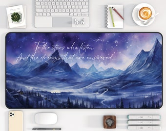Acotar Desk Mat, Sara J Maas, Fantasy Mouse Pad, Night Court, City of Starlight Bookish Merch, Laptop Mat Book lover gift Aesthetic Desk Mat