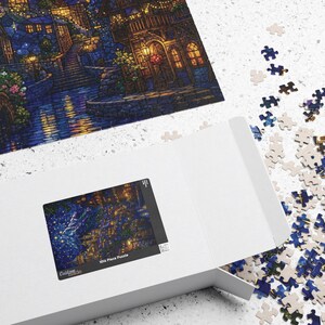 Stained Glass Velaris Night Court Puzzle | City of Starlight ACOTAR Inspired Fantasy Art Jigsaw | Bookish Romantasy Gift image 10