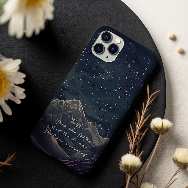 Acotar Inspired Phone Case, Magsafe iPhone Case, Starry Night Sky, Bookish Gift, Samsung Case, Fantasy Art, SJM Merch, Bookstagram