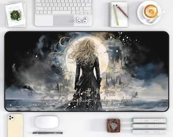 Throne of Glass Desk Mat TOG Fan Art Merch EOS Empire of Storm Fireheart SJM Bookish Merch Booktok Large Mousepad
