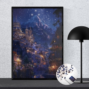 Acotar Puzzle Velaris Art, ACOTAR Puzzle Fantasy Picture Puzzle Bookish Merch City of Starlight Bookish Gift Idea Aesthetic Book Room Decor