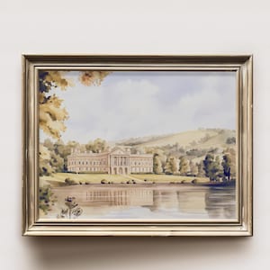 Pemberley Kunstdruck Stolz und Vorurteil Wandkunst Bücherwurm Digitaler Download Jane Austen Druck Vintage Wand-Dekor Buch Nook Dekor Buchliebhaber
