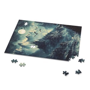 Fourth Wing Puzzle Basgiath War College Jigsaw Puzzle Dragon Rider Art Bookish Merch Book Nook Kit Gift for Book Lovers Book Room Decor image 6