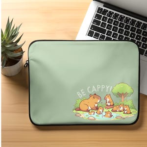 Cute Capybara Laptop Sleeve Cute Macbook Pro Laptop Sleeve Funny Cute Capybaras Gift for Animal Lovers Kawaii Laptop Case Gift for Her
