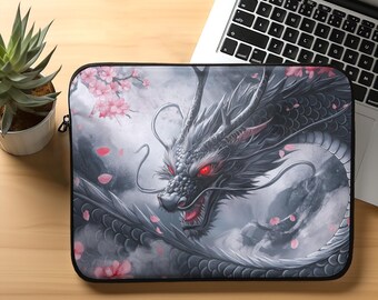 Housse pour ordinateur portable Fantasy Dragon Anime Dragon pour ordinateur portable, cadeau pour les joueurs, art fantastique, accessoires technologiques uniques Housse pour ordinateur portable Macbook Air