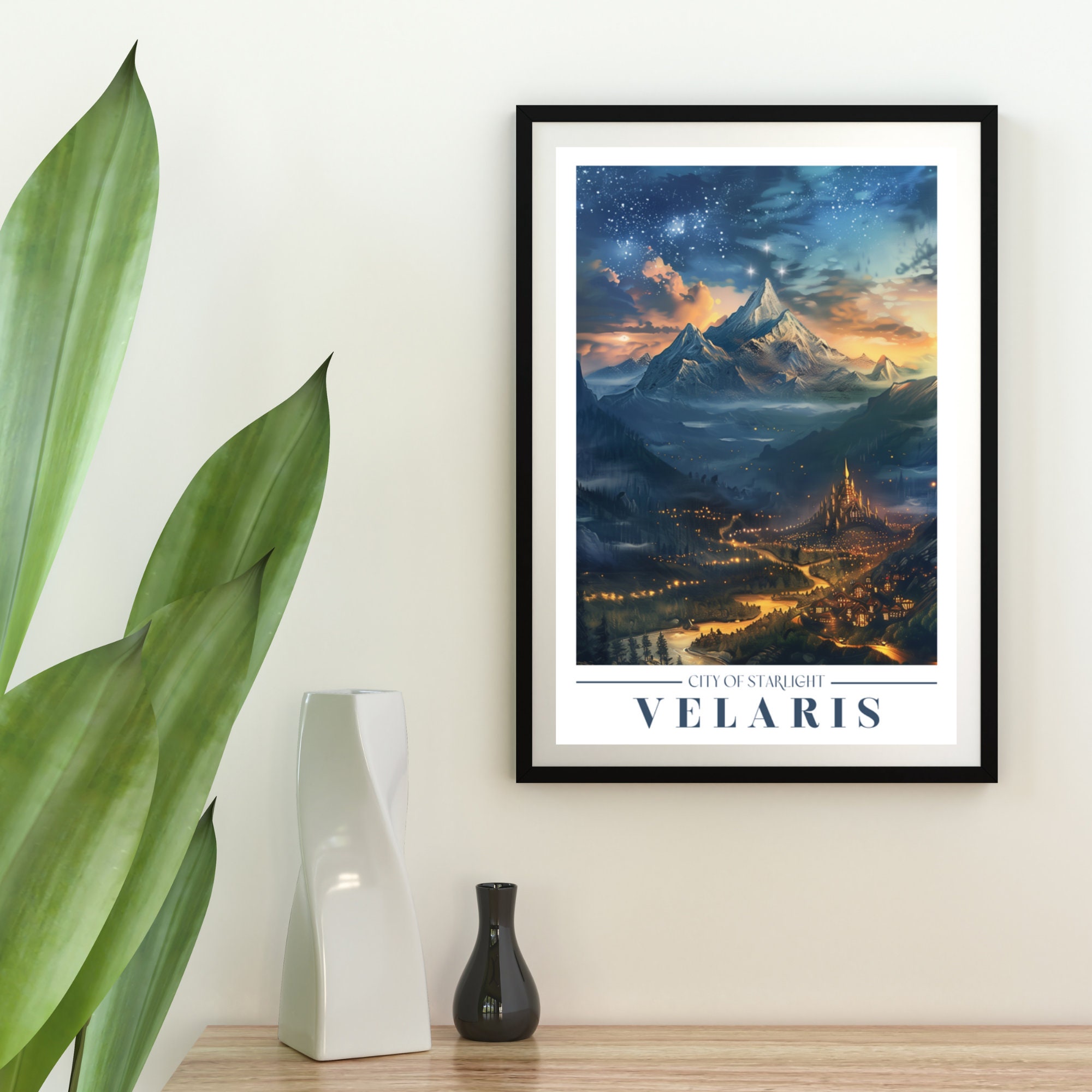 ACOTAR Velaris Night Court Rainbow Suncatcher Black
