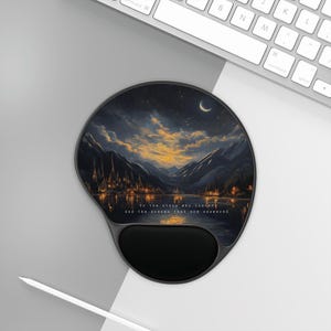 Acotar inspiriert Mauspad mit Handballenauflage Velaris Mauspad Fantasy Mauspad Night Court City of Starlight Bookish Merch Buchliebhaber Geschenk
