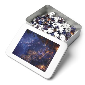 Acotar Puzzle Velaris Art, 1000-piece ACOTAR Puzzle Fantasy Picture Puzzle Box Bookish Merch City of Starlight Bookish Gift Book Room Decor image 4