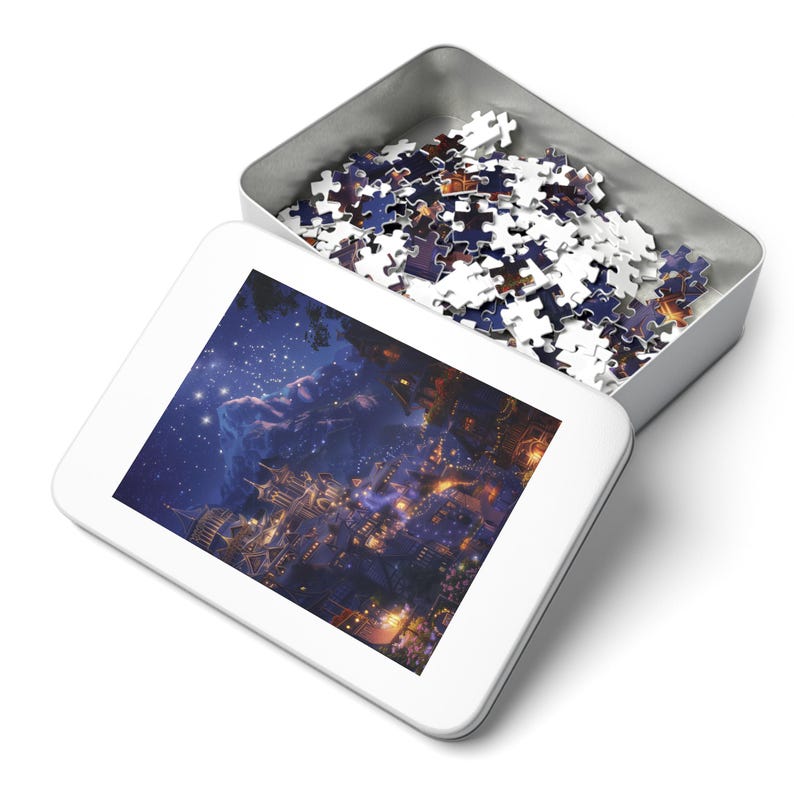 Acotar Puzzle Velaris Art, 1000-piece ACOTAR Puzzle Fantasy Picture Puzzle Box Bookish Merch City of Starlight Bookish Gift Book Room Decor image 4