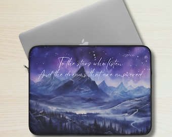 Acotar Laptop Sleeve Velaris Macbook Air Sleeve Night Court City of Starlight 13 inch Macbook Pro Case SJM Fan Art Bookish Laptop Bag