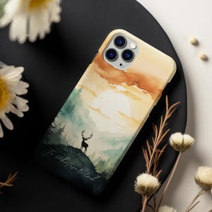 Thron aus Glas Handyhülle Terrasen Art iPhone 16 Pro Hülle Samsung S24 Hülle Bücherwurm Geschenk Bücherwurm Geschenk Natur Thema Handyhülle