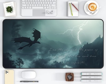 Tappetino da scrivania della quarta ala Fan Art del Basgiath War College Tappetino per mouse fantasy Dragon Rider Bookish Merch Booktrovert Book Nook Kit Fan Art di Yaros