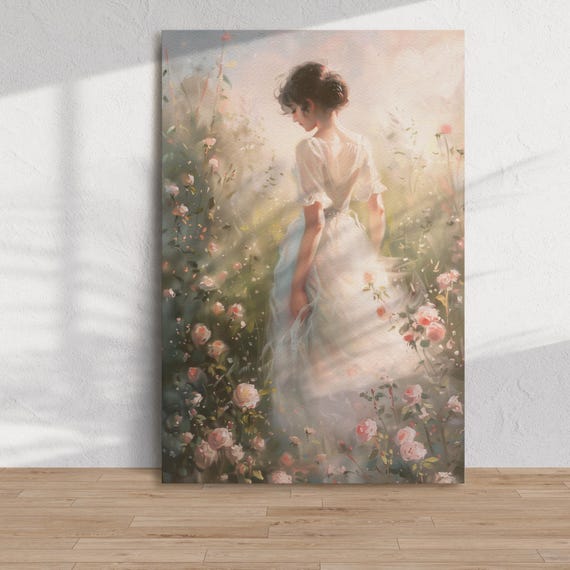 Pride and Prejudice Canvas Wrap Elizabeth Bennet Wall Decor