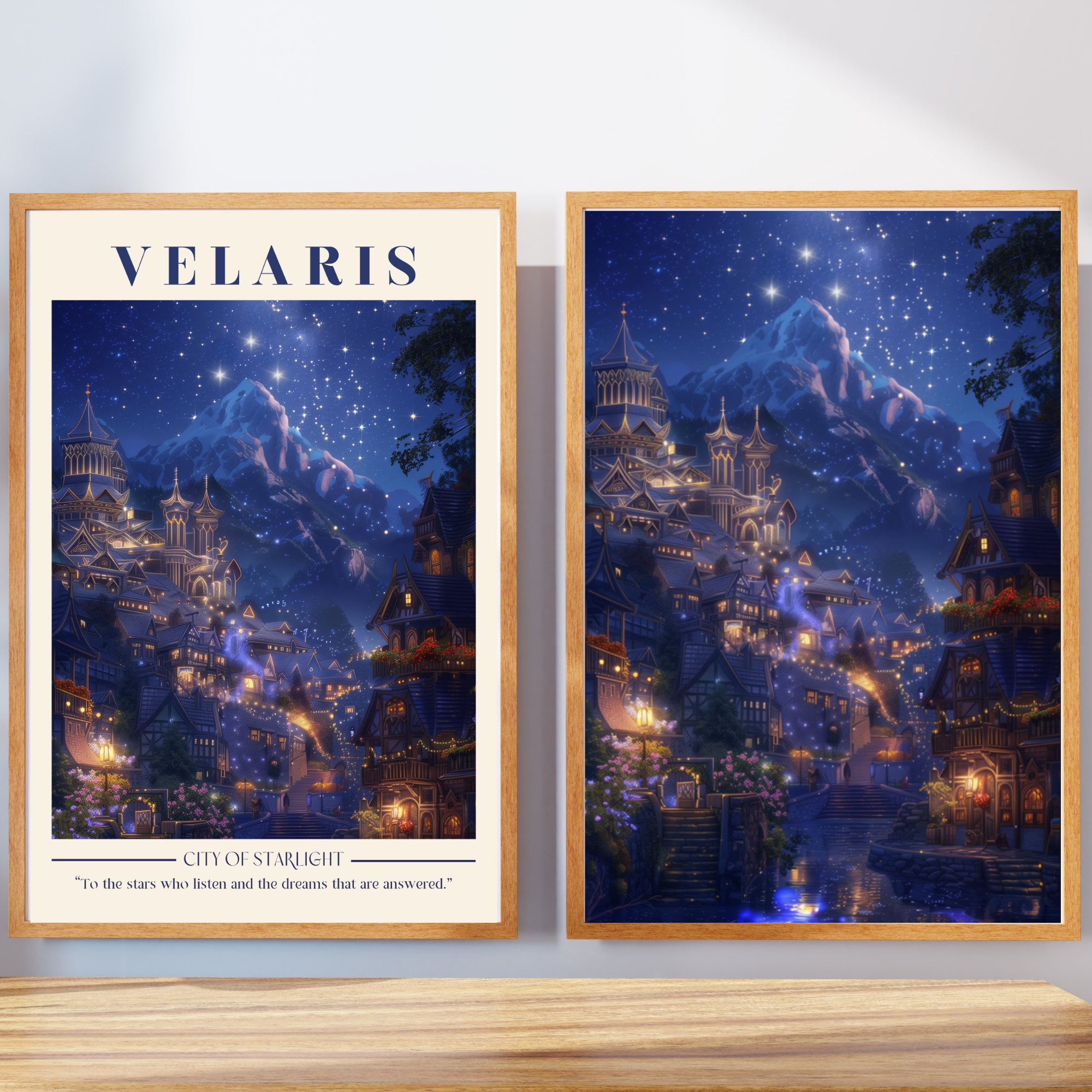 Velaris Print Digital Download Acotar Art Print Printable Night Court Print City of Starlight Bookish Wall Art Booknook Corner Booktok SJM