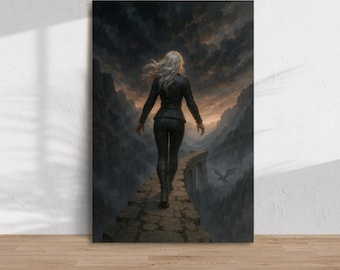 The Parapet Canvas Fourth Wing Wall Art Basgiath War College Violet Sorrengail Book Room Wall Decor Bookish Merch Booktok Housewarming Gift
