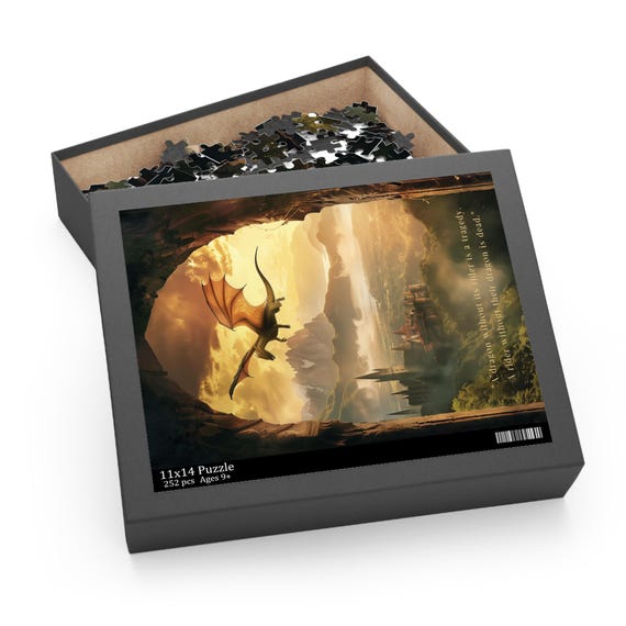 Fourth Wing Puzzle Basgiath War College Picture Puzzle Dragon