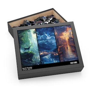 Acotar Maasverse Puzzle, Velaris, Terrasen, Lunathion Puzzle Throne of Glass, Crescent City, SJM Merch Bookish Gift Idea for Birthday