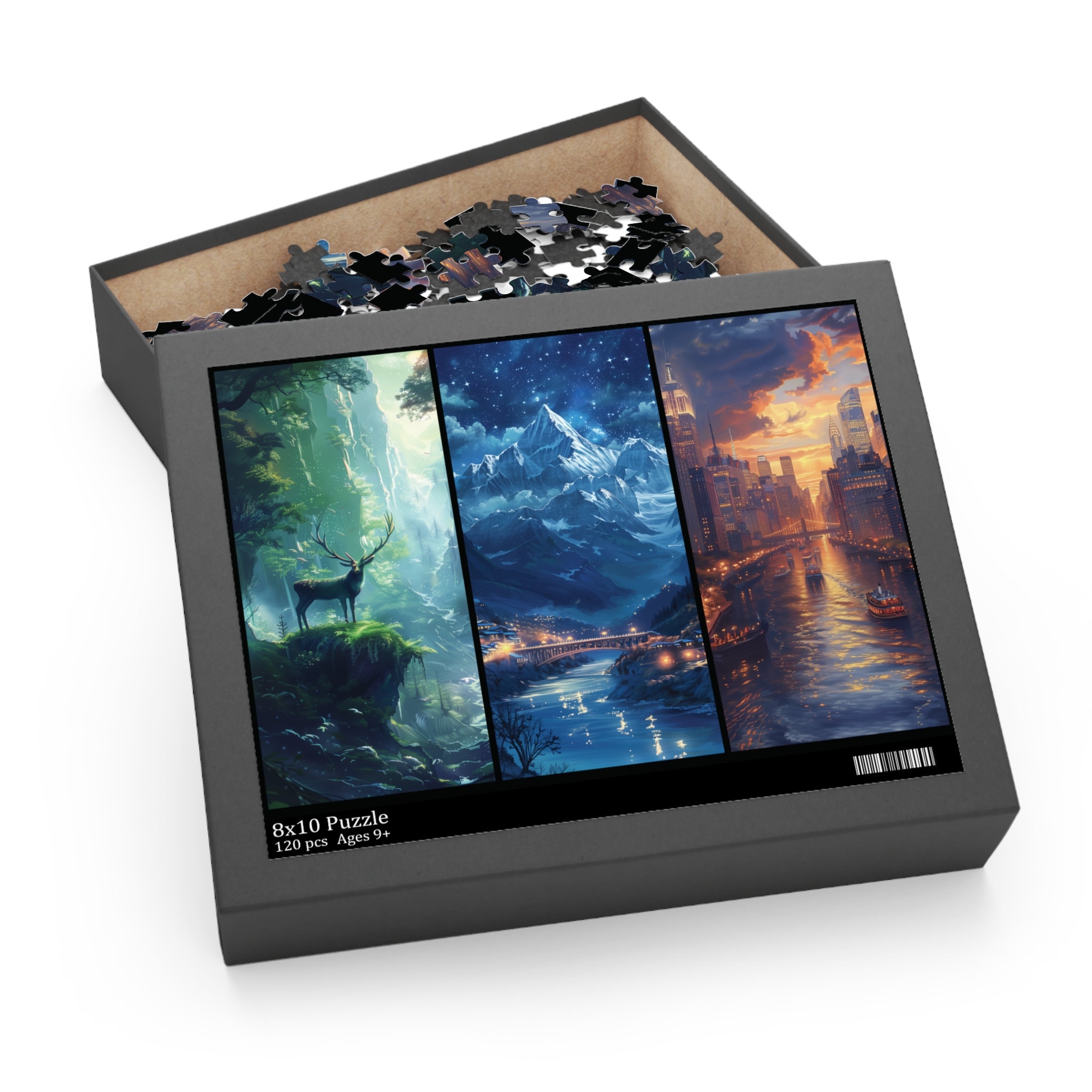 Acotar Maasverse Puzzle, Velaris, Terrasen, Lunathion Puzzle Throne of Glass, Crescent City, SJM Merch Bookish Gift Idea for Birthday