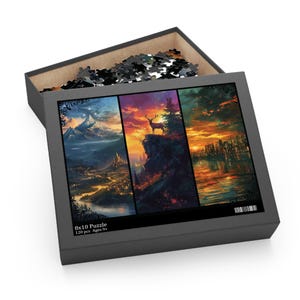 Acotar Maasverse Puzzle of Velaris, Terrasen, and Lunathion, ACOTAR Puzzle Throne of Glass Gift Bookish Jigsaw Puzzle Booktok