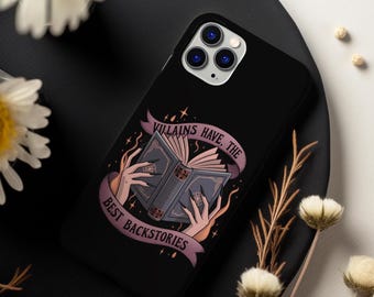 Romantasy Phone Case Villain Lover iPhone Case Bookish Phone Cover Witchy Vibes, Fantasy Lovers Gift, Halloween Gift, Book Lovers Gift