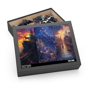 Maasverse Puzzle of Velaris, Terrasen, and Lunathion, ACOTAR Inspired Puzzle Throne of Glass Gift Crescent City Bookish Merch Book Lovers