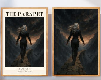 Fourth Wing Art Print The Parapet digital download Basgiath Violet Sorrengail Printable wall Decor Bookish Digital Art Booknook Kit