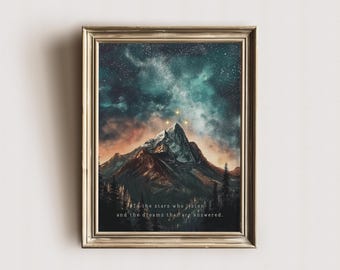 Velaris Print Digital Download Acotar Art Print Printable Night Court Print City of Starlight Bookish Wall Art Booknook Vintage Art Print