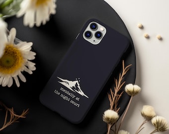 Acotar Inspired Phone Case, Night Court Phone Case, Bookish iPhone Case, Samsung Case, Fantasy Art, SJM Merch, Bookstagram, Velaris Art