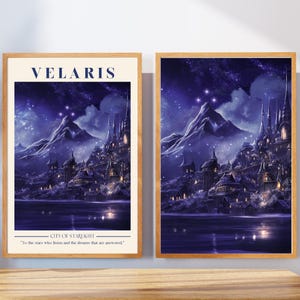 Velaris Print Digital Download Acotar Art Print Printable Night Court Print City of Starlight Bookish Wall Art Booknook Corner Booktok SJM