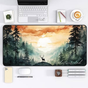 Throne of Glass Desk Mat Sara J Maas TOG Fan Art, Terrasen, Large Desk Mouse Aesthetic Office Decor Bookish Merch for Her, Booktok