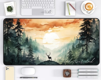 Throne of Glass Desk Mat Sara J Maas TOG Fan Art, Terrasen, Large Desk Mouse Aesthetic Office Decor Bookish Merch for Her, Booktok