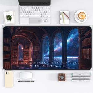 Night Court Inspired Desk Mat Custom Quote Deskmat Acotar Fantasy Mousepad Bookish Merch Book Lovers Gift Reading Nook Decor Librarian Gift